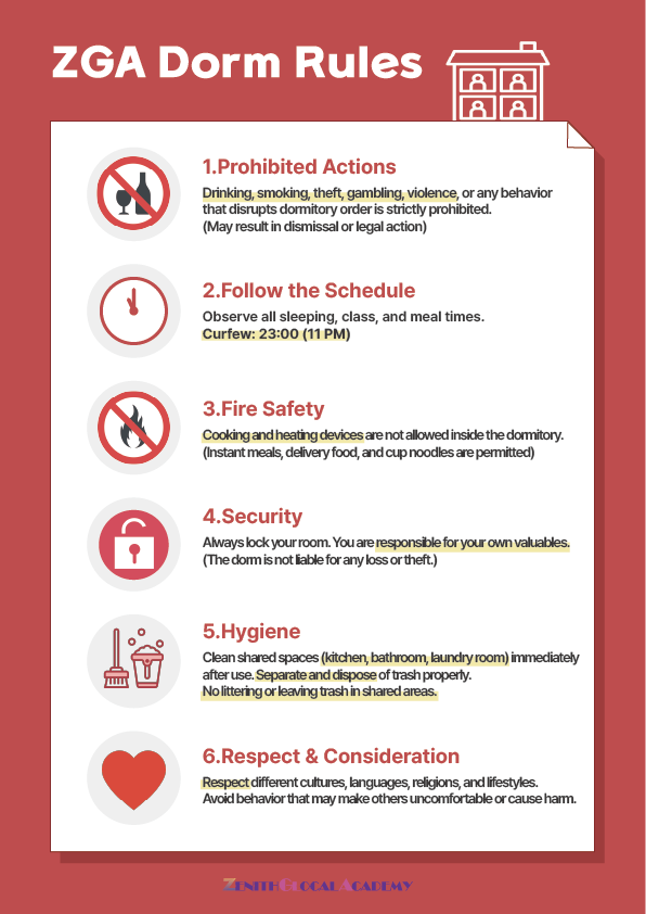 Dormitory Rules